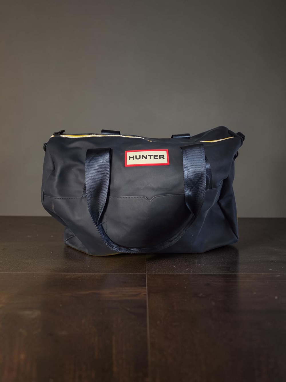 Hunter (For Target) Navy Duffel with Red Logo and Yellow Trim - Hunter